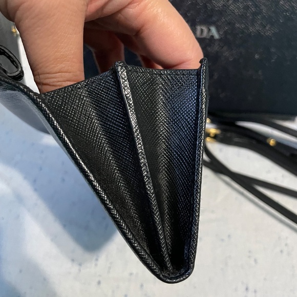 Prada Saffiano Clutch / Wallet on Chain - Picture 6 of 9